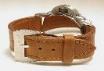 Leather strap and ardillon buckle/Cinturino in cuoio e fibbia ad ardiglione